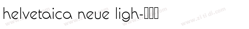 helvetaica neue ligh字体转换